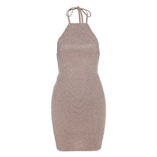 Load image into Gallery viewer, 2022 Elegant Halter  Summer Women&#39;S Clothes Pinkd Romper Sexy Cutout Slit Evening Party Prom Mini Dresses Vestidos Streetweat