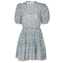 Load image into Gallery viewer, 2022 Elegant Print Sexy Backless Bandage Mini Dress Club Party Outfits for Women Summer Short Sleeves Dresses Casual Vacation