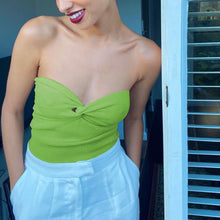 Load image into Gallery viewer, 2022 For Summer Chic Tube Top  Fashion White Knitting Women&#39;s Clothing Wrap Crop Top Rave Festival Sexy Sleeveless Tops  Beach