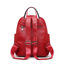 Load image into Gallery viewer, 2022 High Quality Women Genuine Leather Backpacks Lady England Style Fashion Simple Soft Bag Girl Bi-directional Zipper Packsack