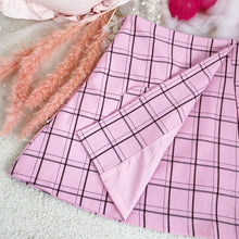 Load image into Gallery viewer, 2022 High Waist Retro Plaid Skirts Spring Women Schoolgirl Designed Sweet Pink Mini Skirt Kawaii Japan Style Pleated Short Jupe