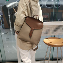 Load image into Gallery viewer, 2022 Hit Color Design College Girl School Book Bag All-match Real Leather Women&#39;s Backpack High Quality Cowhide Shoulder Bag