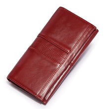 Load image into Gallery viewer, 2022 Hot Sale Genuine Leather Women Wallet Long Multi-Card Holder Large Capacity RFID Wallet for Women Mobile Phone Purse