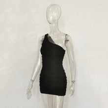 Load image into Gallery viewer, 2022 Isn Style Single Shoulder Pleated Thread Dress Spring And Summer New Women&#39;s Wear Europe And America