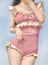 Load image into Gallery viewer, 2022 Lolita Women One Piece Swimsuit cute Swimwear girl Backless  Monokini Bodysuit Bathing Suit Swimming Suit