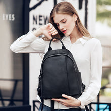 Load image into Gallery viewer, 2022 New Backpack Genuine Leather Women&#39;s Bag Fashion All-Match First Layer Cowhide Ladies Backpack Women&#39;s Travel Bags