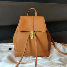 Load image into Gallery viewer, 2022 New Color Matching Portable Shoulder Bag Soft Cowhide Backpack Casual Large-capacity First Layer Genuine Leather Backpack