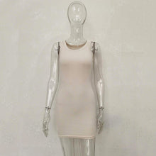 Load image into Gallery viewer, 2022 New Summer Fashion Sexy Vest Dress Women Solid Color Round Neck High Waist Skirt European And American Style