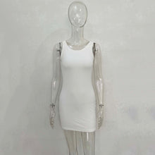 Load image into Gallery viewer, 2022 New Summer Fashion Sexy Vest Dress Women Solid Color Round Neck High Waist Skirt European And American Style