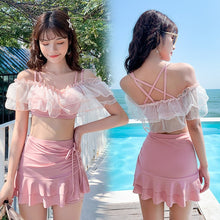 Load image into Gallery viewer, 2022 New Summer Sexy Cute Bikini Pink Sweet Suit Age Reduction Slim Fit Backless Women&#39;s 2-piece High Waist Swimsuit
