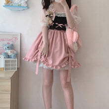 Load image into Gallery viewer, 2022 New Sweet Cute Skirts Spring Ball Gown Mini Skirt Mori Girls All Match Elastic Waist Ruffles Fresh Jupe Heart Faldas Mujer