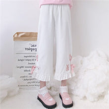 Load image into Gallery viewer, 2022 New Sweet Rabbit Cute Pants Mori Girl Japanese Designed Bandage Kawaii Loose Trousers Spring Casual Straight Pantalones
