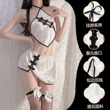 Load image into Gallery viewer, 2022 New Uniform Temptation Underwear Sleepwear Dress Sexy Cosplay Anime Erotic Pajamas Retro Printed Cheongsam Suit For Women