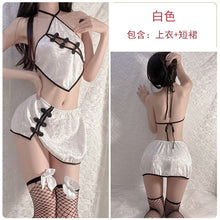 Load image into Gallery viewer, 2022 New Uniform Temptation Underwear Sleepwear Dress Sexy Cosplay Anime Erotic Pajamas Retro Printed Cheongsam Suit For Women