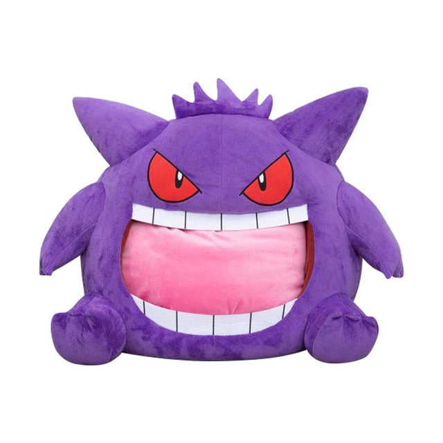 2022 Pokemon Plush Toy Gengar Pikachu Head Cover Pillow Funny Nap Pillow Quilt Soft and Comfortable Kawaii Student Popular Style