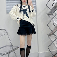Load image into Gallery viewer, 2022 Preppy Style Sweet Lace Skirts Cute Women Bandage Chain Japanese Mini Skirt Kawaii Spring Harajuku Jupe Faldas Mujer