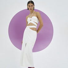 Load image into Gallery viewer, 2022 Ribbed Knitted Sexy Backless Split Maxi Dress for Women Summer Holiday Sleeveless Straps Bodycon Dresses Clothes Beach