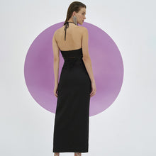 Load image into Gallery viewer, 2022 Ribbed Knitted Sexy Backless Split Maxi Dress for Women Summer Holiday Sleeveless Straps Bodycon Dresses Clothes Beach