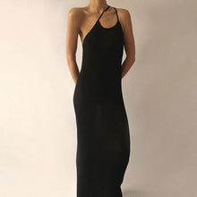 Load image into Gallery viewer, 2022 Sexy Backless Bandage Maxi Dress Club Party Outfits for Women Summer Sleeveless Elegant Black Straps Prom Dresses Casual