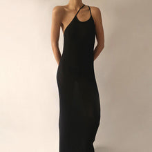 Load image into Gallery viewer, 2022 Sexy Backless Bandage Maxi Dress Club Party Outfits for Women Summer Sleeveless Elegant Black Straps Prom Dresses Casual