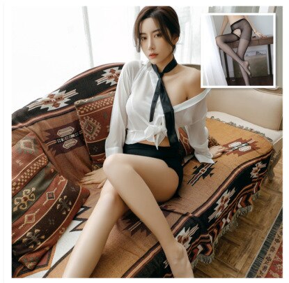 2022 Sexy Erotic Lingerie Female Sexy Tight Bag Hip Secretary Uniform Temptation Perspective Nightclub Teacher Suit Female Suit