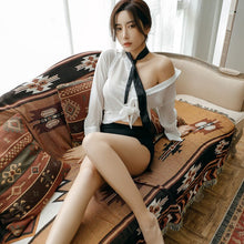 Load image into Gallery viewer, 2022 Sexy Erotic Lingerie Female Sexy Tight Bag Hip Secretary Uniform Temptation Perspective Nightclub Teacher Suit Female Suit