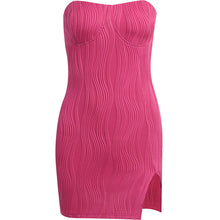 Load image into Gallery viewer, 2022 Sexy Tube Top Mini Dress Club Party Outfits for Women Solid Jacquard Sleeveless Elegant Straps  Prom Dresses Casual Vestido