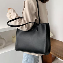 Load image into Gallery viewer, 2022 Solid Color Shoulder Bag Women Hand Bag Ladies PU Leather Women&#39;s Office Big Tote Lady High Capacity Handbags Purses