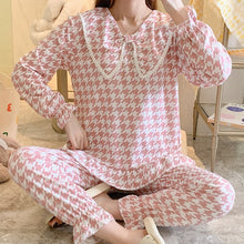 Load image into Gallery viewer, 2022 Spring Autumn Long Sleeve Cute Bow Pajama Sets for Women Korean Print Sleepwear Suit Pyjamas Homewear Pijama Mujer Clothes