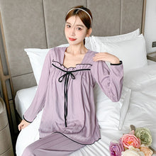 Load image into Gallery viewer, 2022 Spring Autumn Long Sleeve Pajama Sets for Women Korean Cute Loose Sleepwear Suit Pyjamas Homewear Pijama Mujer Home Clothes
