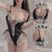 Load image into Gallery viewer, 2022 Spring Sexy Strappy Exotic Dress Nightdress Kawaii Lace Babydoll Temptation Suspender Erotic Lingerie Bunny Cosplay Bustier