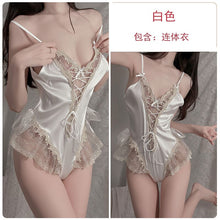 Load image into Gallery viewer, 2022 Spring Sexy Strappy Exotic Dress Nightdress Kawaii Lace Babydoll Temptation Suspender Erotic Lingerie Bunny Cosplay Bustier