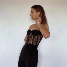 Load image into Gallery viewer, 2022 Summer Chic Lace Backless Fashion Vintage Women&#39;s Clothing  White Casual Crop Top Rave Festival Sexy Tube Tops Shirt