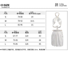 Load image into Gallery viewer, 2022 Summer Elegant White Chain Halter Summer Bandage Sexy 2 Piece Dress Sets Women Fashion Outfits Club Party Skirt Matching Se
