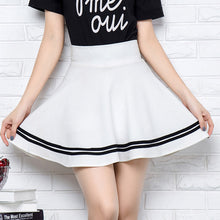 Load image into Gallery viewer, 2022 Summer Fashion Brand Women&#39;s Skirt Elastic Faldas Women&#39;s MIDI Skirt Sexy Girl Mini Casual Pleated Skirt