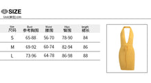 Load image into Gallery viewer, 2022 Summer Fashion Yellow Sexy V Nexk Knitted Mini Dress for Women Elegant  Sleeveless Backless Club Party Holiday Dresses