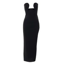 Load image into Gallery viewer, 2022 Summer Hot Sexy Black Tube Top Strap Backless Casual Evening Party Sexy Elegant Split Mini Dresses For Women Vestidos
