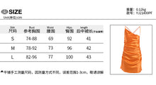 Load image into Gallery viewer, 2022 Summer Hot Sexy Orange Spaghetti Strap Backless Casual Evening Party Sexy Elegant Bow Tie Mini Dresses For Women Vestidos