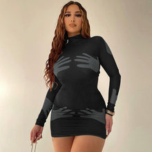 Load image into Gallery viewer, 2022 Summer New Women&#39;s Fashion Dresses Elegant Round Neck Sleeveless Slim Fit Temperament Contrast Color Buttock Bodycon Dress