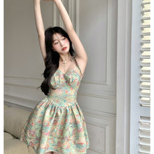 Load image into Gallery viewer, 2022 Summer Women&#39;s Slip Dress Sexy High Fashion Short Skirt Puffy Skirt Off The Shoulder Bandage High Waist Dresses for Women