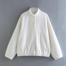 Load image into Gallery viewer, 2023 New Women&#39;s Casual Loose Collar jackets outerwear new Women&#39;s coat fashion Women&#39;s bomber jacket y2k spring new plush coat