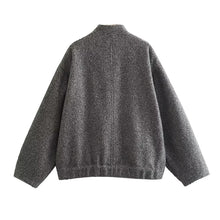 Load image into Gallery viewer, 2023 New Women&#39;s Casual Loose Collar jackets outerwear new Women&#39;s coat fashion Women&#39;s bomber jacket y2k spring new plush coat