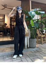 Load image into Gallery viewer, 2023 New Women’s Streetwear Cargo Pants y2k Spring Solid Color Women&#39;s pants Wide Leg Trouser Female Casual Joggers Sweatpants