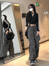 Load image into Gallery viewer, 2023 New Women’s Streetwear Cargo Pants y2k Spring Solid Color Women&#39;s pants Wide Leg Trouser Female Casual Joggers Sweatpants