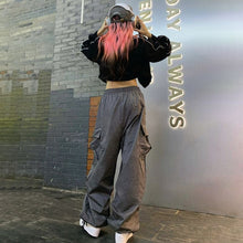 Load image into Gallery viewer, 2023 New Women’s Streetwear Cargo Pants y2k Spring Solid Color Women&#39;s pants Wide Leg Trouser Female Casual Joggers Sweatpants