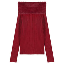 Load image into Gallery viewer, 2023 Winter for Women Korean Style Retro Warm Soft Cashmere Mink Sweater Long-sleeved Slim Knit Pullover Tops