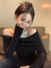 Load image into Gallery viewer, 2023 Winter for Women Korean Style Retro Warm Soft Cashmere Mink Sweater Long-sleeved Slim Knit Pullover Tops