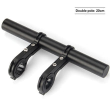 Load image into Gallery viewer, 20CM Carbon Tube Bicycle Handlebar Extender Mount Mountain MTB Bike Cycling Headlight Bracket Lamp Flashlight Holder Accessorie