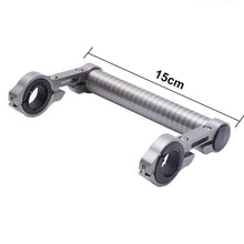 Load image into Gallery viewer, 20CM Carbon Tube Bicycle Handlebar Extender Mount Mountain MTB Bike Cycling Headlight Bracket Lamp Flashlight Holder Accessorie