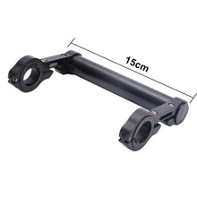 Load image into Gallery viewer, 20CM Carbon Tube Bicycle Handlebar Extender Mount Mountain MTB Bike Cycling Headlight Bracket Lamp Flashlight Holder Accessorie